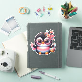 Sticker Pingouin coloré (Couverture iPad)