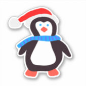 Sticker Pingouin d'hiver classique (Devant)