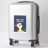 Sticker Pingouin Noël Neige Hiver Animaux Penguins Sti (Sur valise)