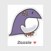 Sticker Pingouin pourpre (Feuille)