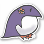 Sticker Pingouin pourpre (Devant)