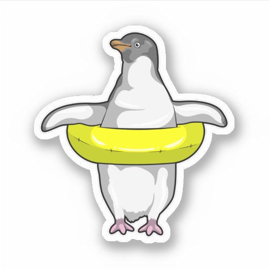 Sticker Pingouin with Swim (Devant)