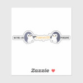 Sticker "Pingouins Psychotiques" (Feuille)