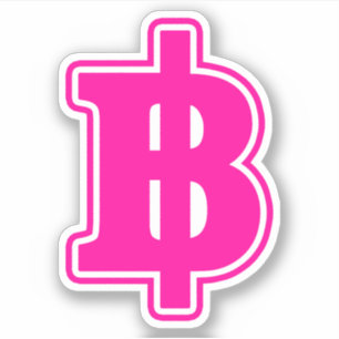 Sticker PINK BAHT SIGNER ฿ Thai Devise ฿