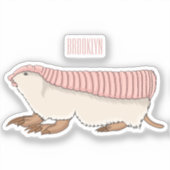 Sticker Pink fairy armadillo (Recto)