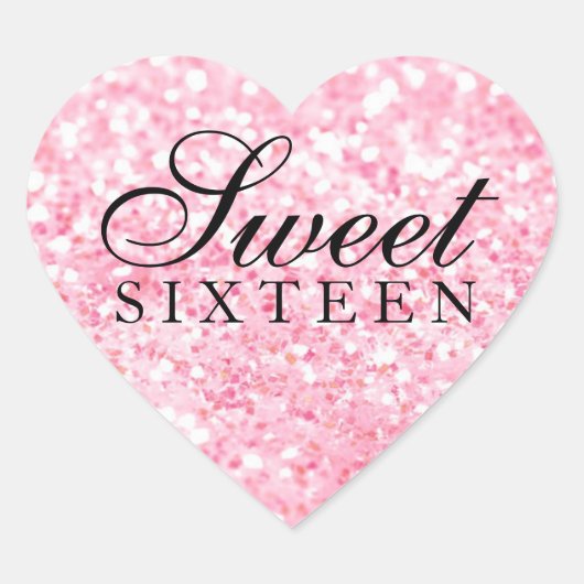 Sticker - Pink Glit Fab Sweet sixteen II (Devant)