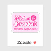 Sticker Pink Madame la Présidente et Tim (Feuille)