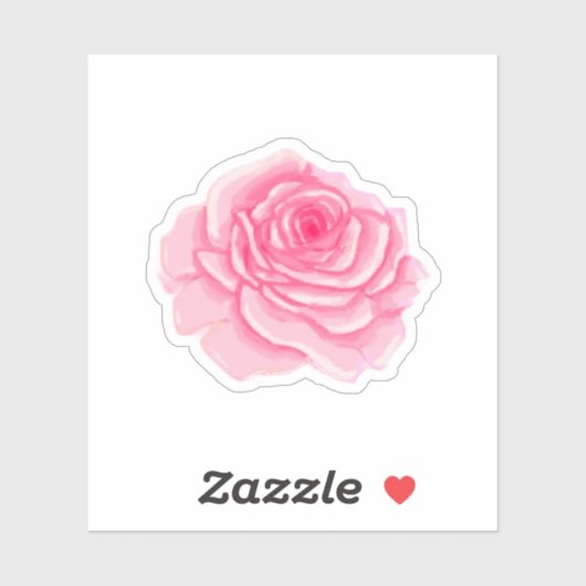 Sticker Pink roses (Feuille)