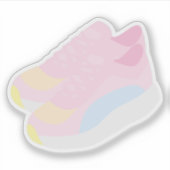 Sticker Pink Running Shoes (Devant)
