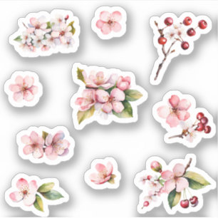 Sticker Pink Sakura Cerry Blossoms