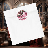 Sticker Pink Theme Joyeux Vacances