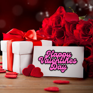 Sticker Pink Valentine's Day Font EX grande feuille d'auto
