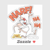 Sticker Pinky et le cerveau | Pinky "Narf !" (Feuille)