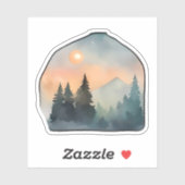 Sticker Pins à Whisperer au coucher du soleil (Feuille)