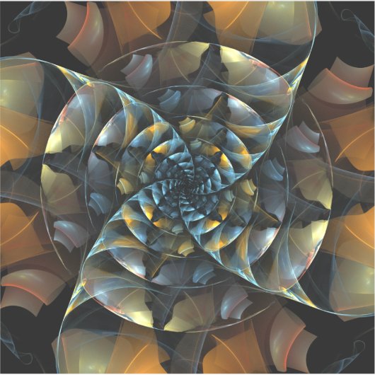 Sticker Pinwheel Art Abstrait (Devant)