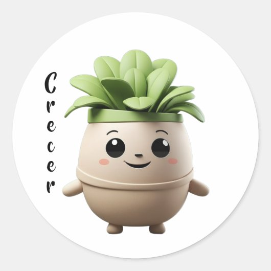 Sticker Pipo Crecer – Diseño Inspirador (Devant)