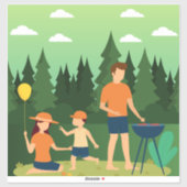 STICKER PIQUE-NIQUE FAMILIAL (Feuille)