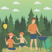 STICKER PIQUE-NIQUE FAMILIAL (Devant)