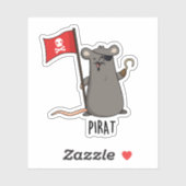 Sticker Pirat Funny Pirate Pirate (Feuille)