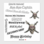 Sticker Pirate (Feuille)