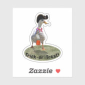 Sticker Pirate Canard Halloween (Feuille)