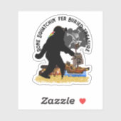 Sticker Pirate Capitaine Sasquatch (Feuille)