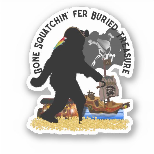 Sticker Pirate Capitaine Sasquatch (Devant)