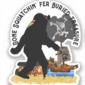 Sticker Pirate Capitaine Sasquatch (Recto)