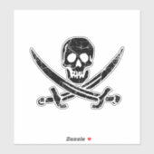 Sticker Pirate cross (Feuille)