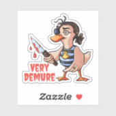 Sticker Pirate de canard très faible (Feuille)