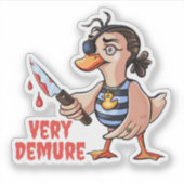 Sticker Pirate de canard très faible (Devant)