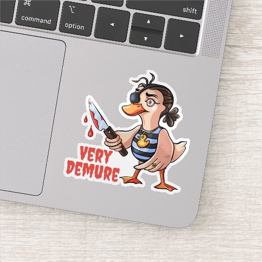 Sticker Pirate de canard très faible (Détail)