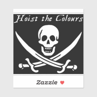 Sticker Pirate Hoist les couleurs