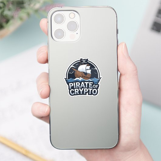 Sticker Pirate of Crypto (Téléphone)