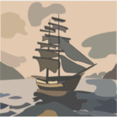 Sticker Pirate Pirate Navire Aventure Pirate (Devant)