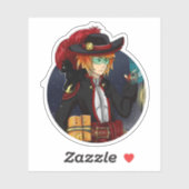 Sticker Pirate spatiale (Feuille)