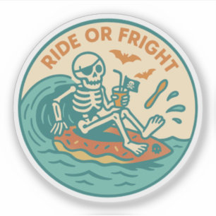 Sticker Pirate Squelette Été Effrayant