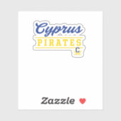 Sticker Pirates du lycée de Chypre (Feuille)
