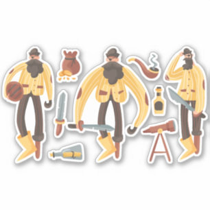 STICKER PIRATES VECTOR PACK