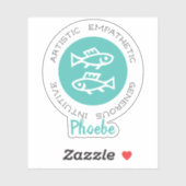 Sticker Pisces (Feuille)
