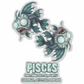 Sticker Pisces Zombie (Devant)