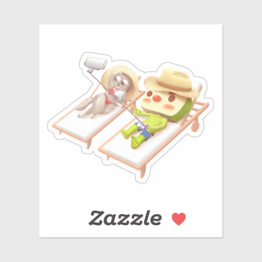 Sticker Piscine (Feuille)