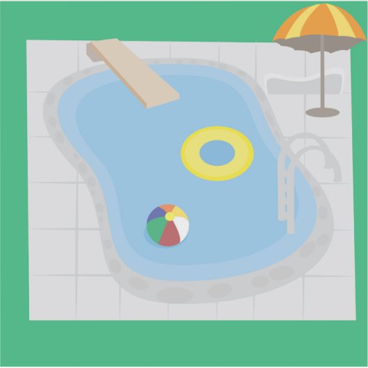 Sticker Piscine (Devant)