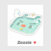 Sticker Piscine (Feuille)