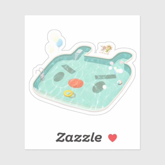 Sticker Piscine (Feuille)