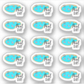 Sticker Piscine Jour Classe de natation Rappel Bujo Planne (Devant)