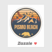 Sticker Pismo Beach, Californie (Feuille)