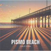 Sticker Pismo Beach Pier Californie (Devant)