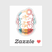 Sticker Piste cyclable Retro Hiawatha. (Feuille)