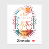 Sticker Piste cyclable Retro Mount Vernon (Feuille)
